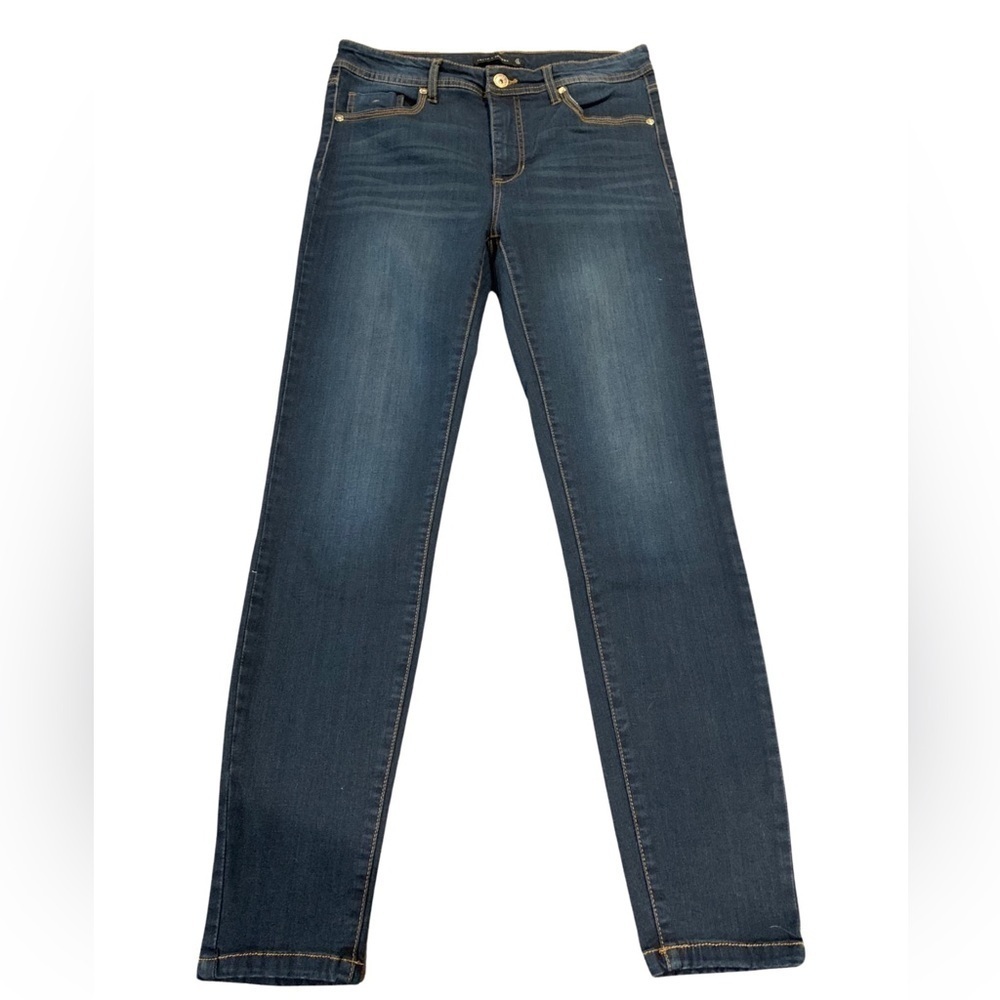 Truth & Theory Dark Wash Blue Denim Skinny Jeans